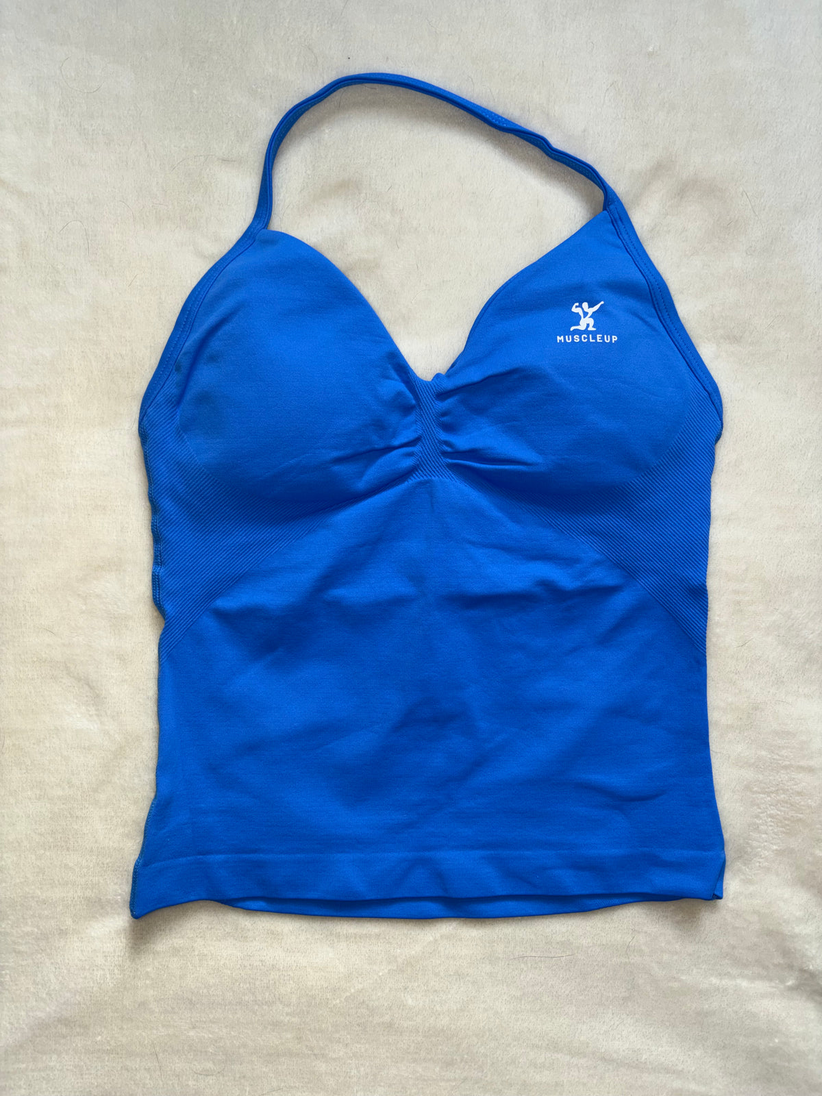 Contour Halter Tank Top - Royal Blue