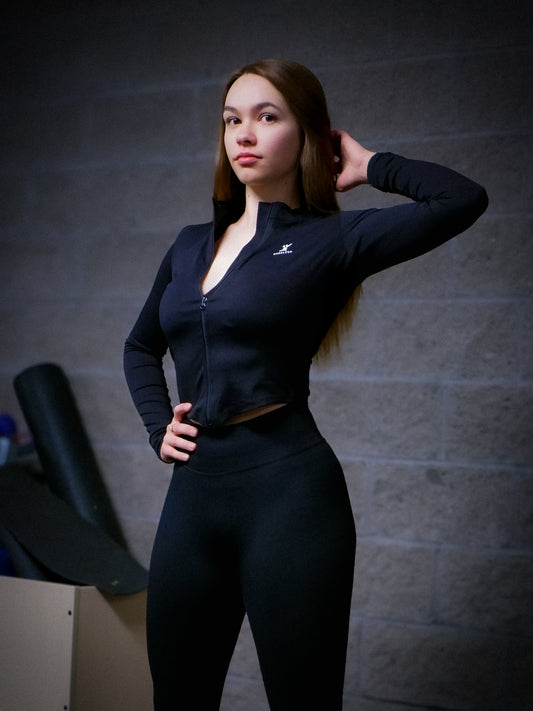 Contour Zip Jacket - Black