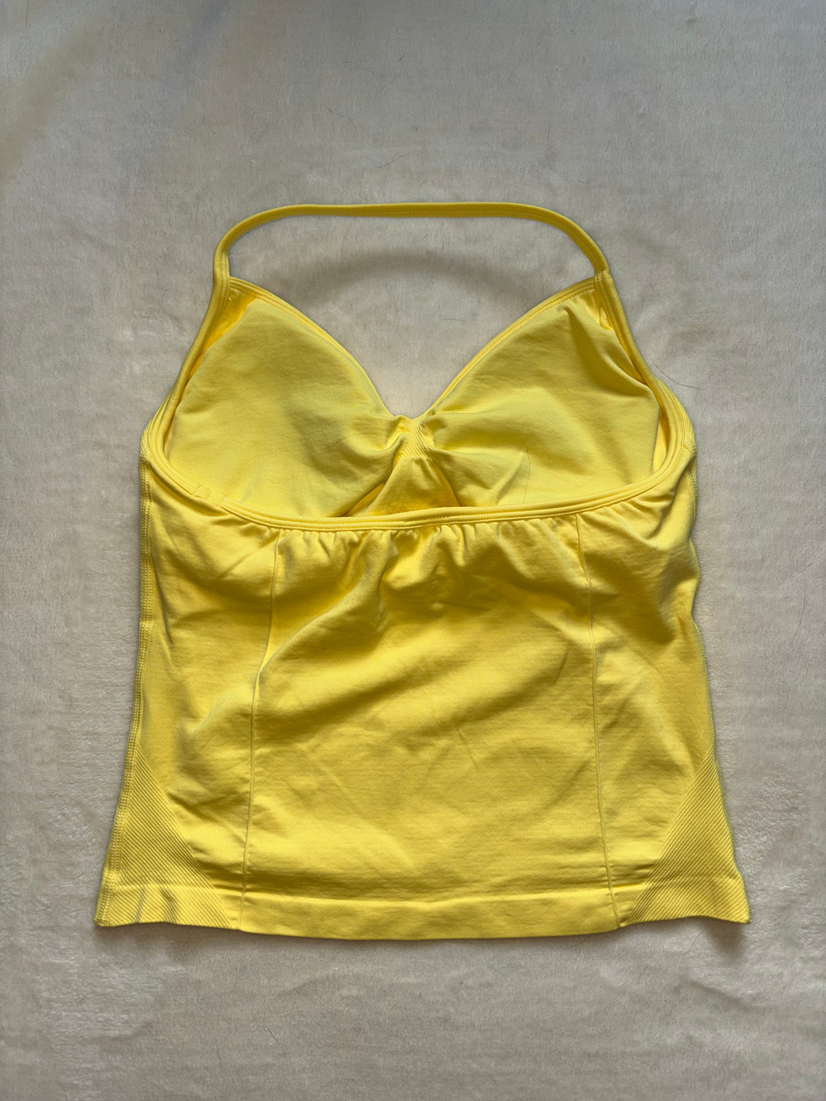Contour Halter Tank Top - Yellow
