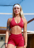 Halter Top Twist Bra - Red