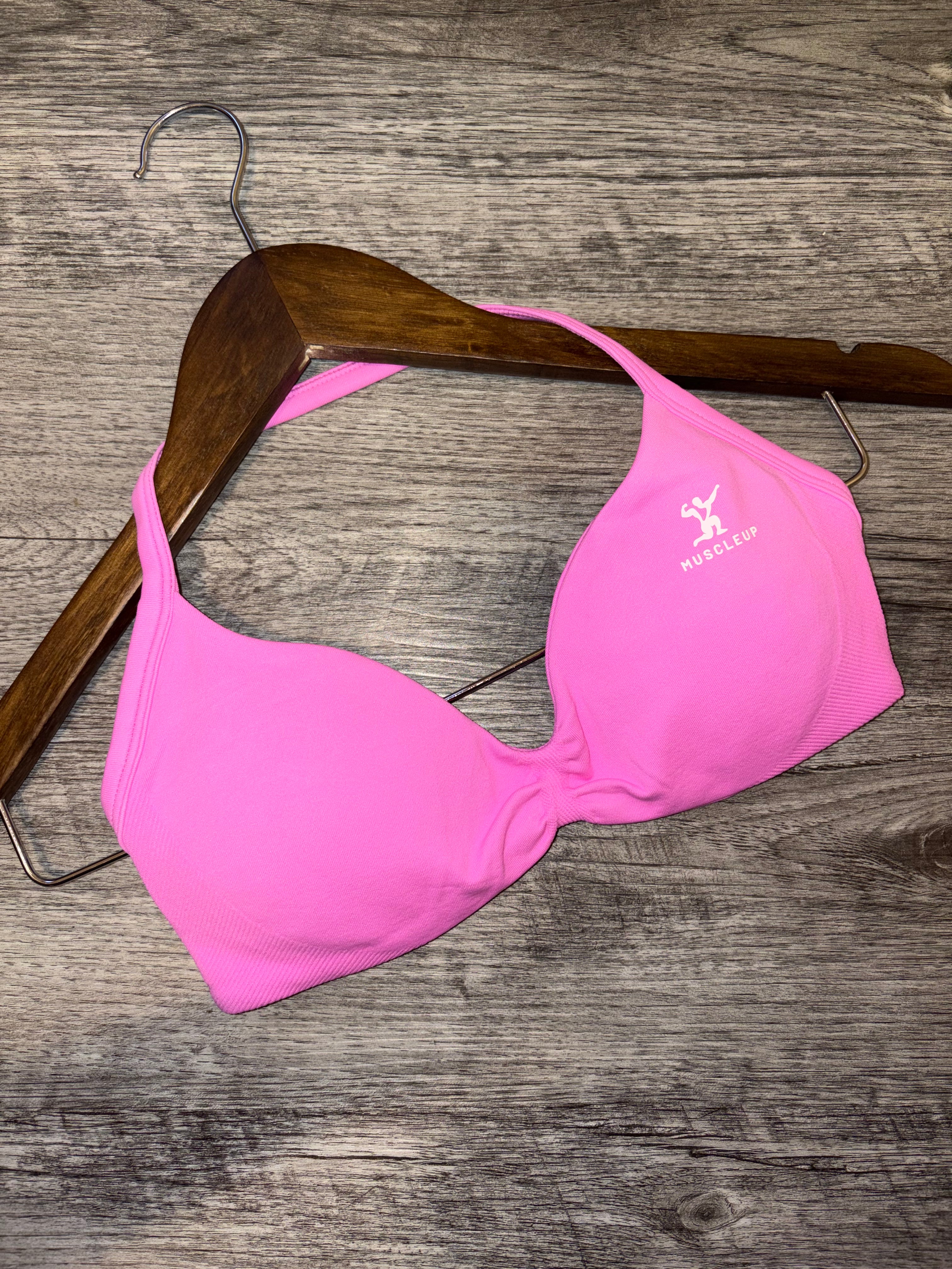 Halter Top Bra - Pink