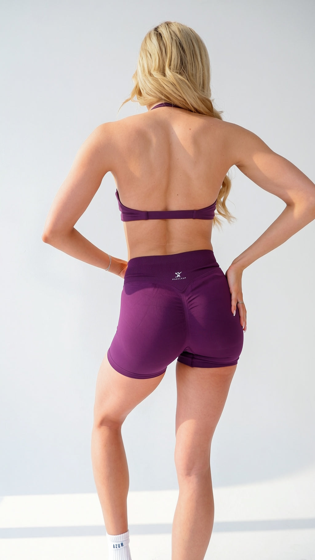 Halter Top Twist Bra - Purple